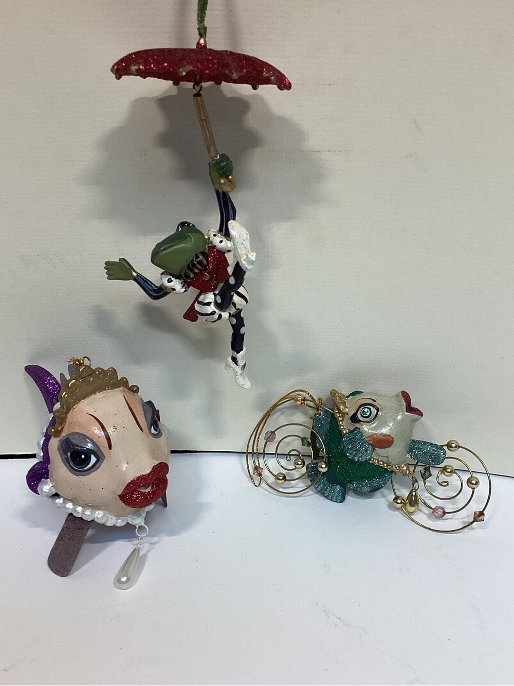 3 Vtg Katherine's Collection Christmas Ornaments